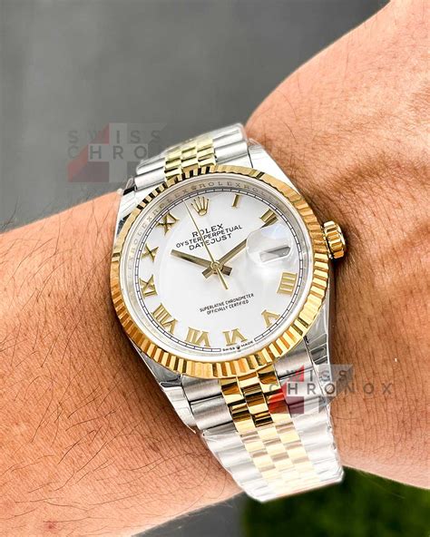 two tone rolex on wrist|rolex datejust two tone price.